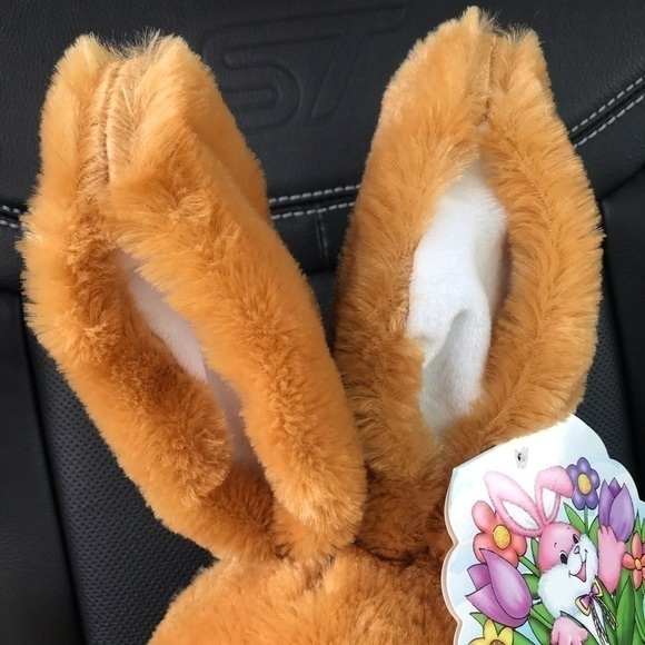 Hoppy Hopster Dan Dee 2015 Brown Plush Easter Rabbit 24”‎ Brown Rare W/Tags - Picture 5 of 12